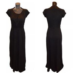 Wimzee by Mr. Fine True Vintage 70s Black Maxi Dress size 8
